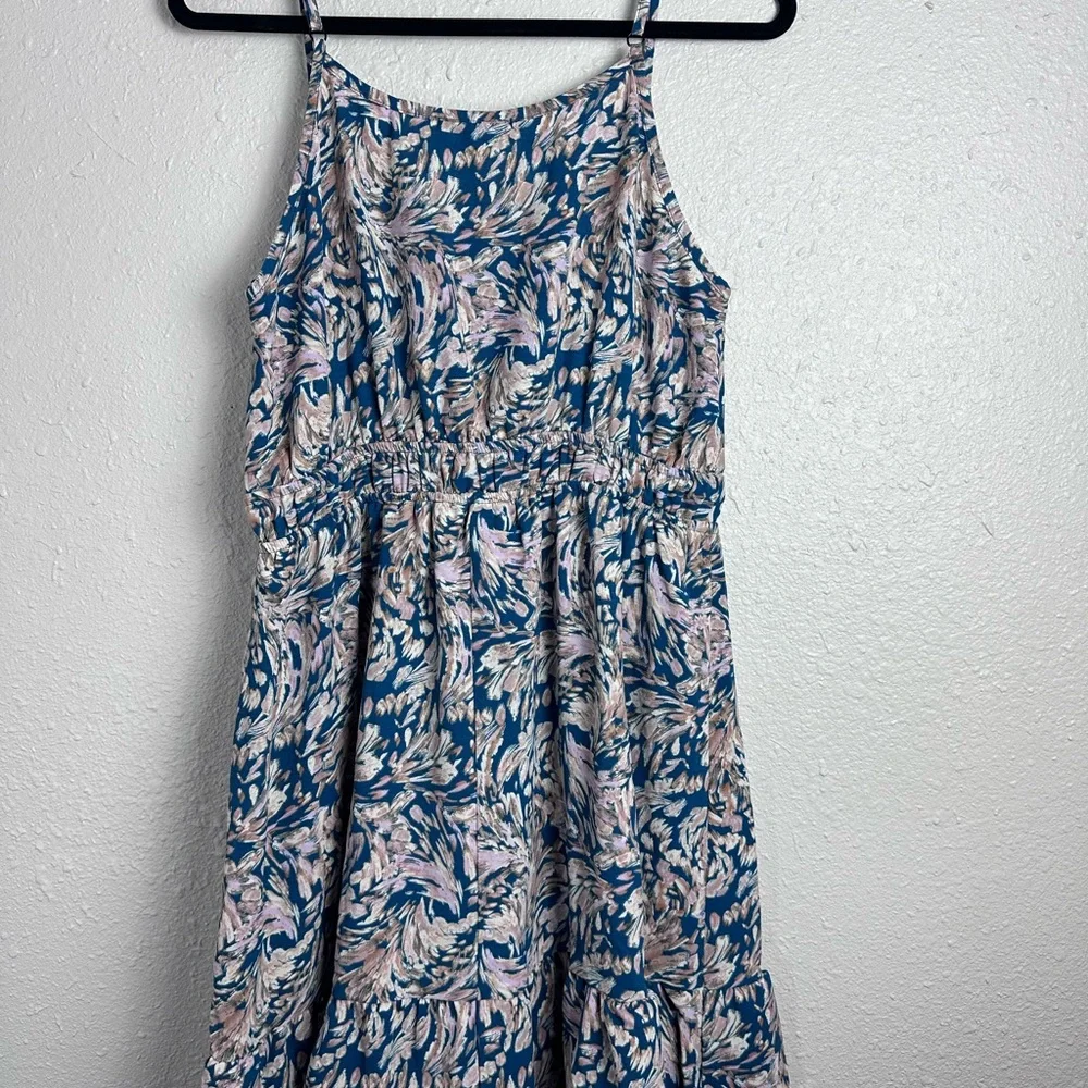 Gilli Blue and Pink Patterned Dress Size XLP - Picture 6 of 7